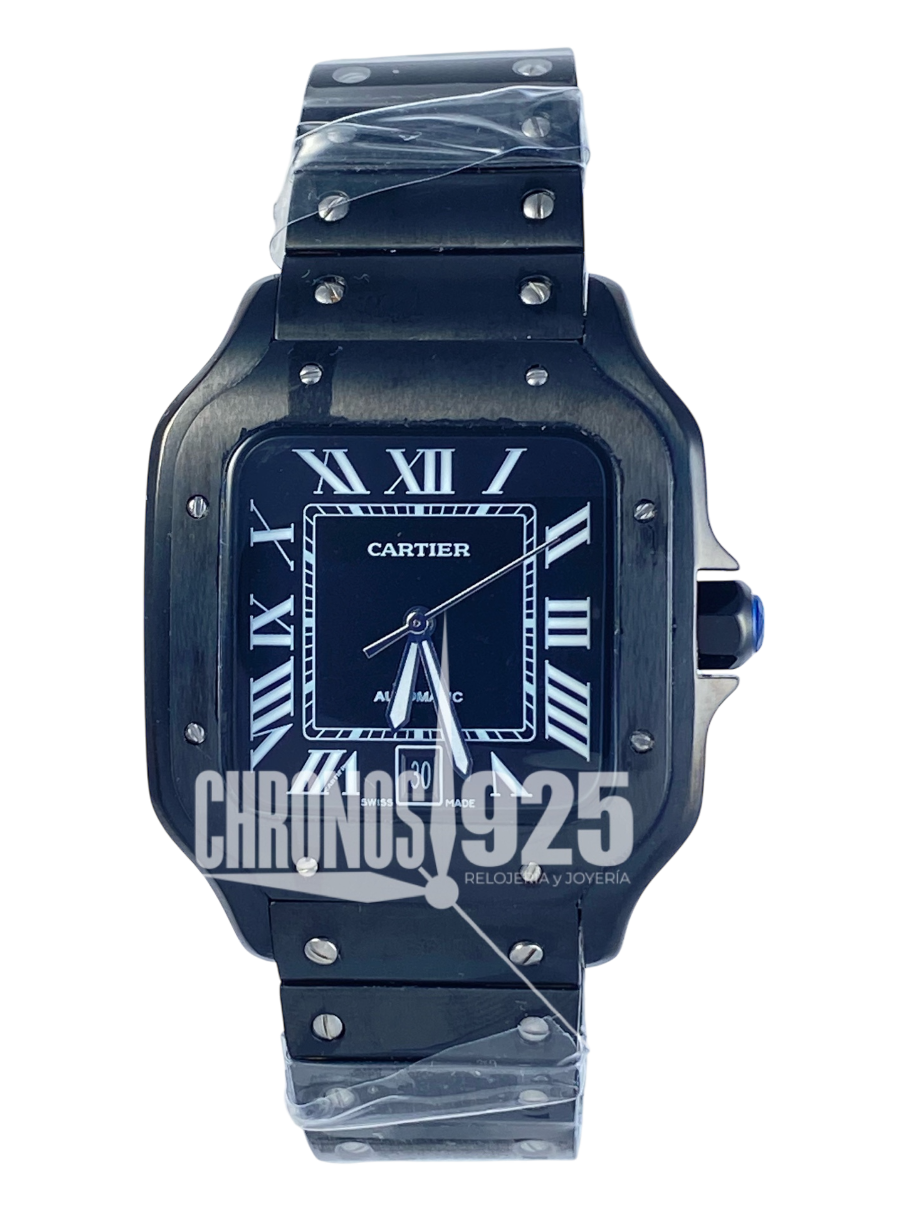 Cartier Santos Black M