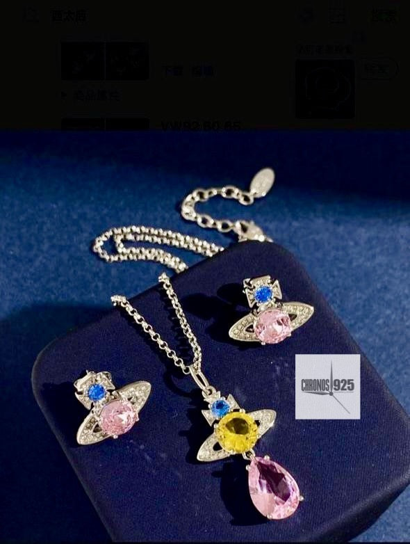 Collar y aretes Vivienne Westwood